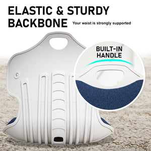 2 Set Blue Slender Chair Posture Correction Seat Floor Lounge Stackable by Samgong