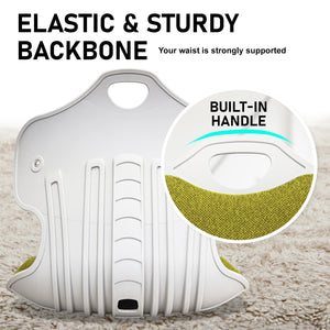 2 Set Lime Slender Chair Posture Correction Seat Floor Lounge Stackable by Samgong