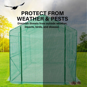 Home Ready Apex 3.5x2x2M Garden Greenhouse Walk-In Shed PE