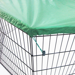 Paw Mate Green Net Cover for Pet Playpen 24in Dog Exercise Enclosure Fence Cage