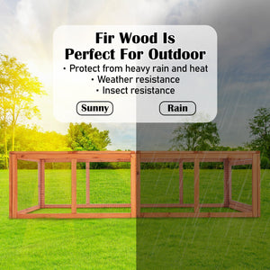 Paw Mate 180 x 90 x 48cm Chicken Coop Run Extension Rabbit Hutch Cage