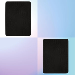 2 x Double Layer Cat Litter Tray Trap Mat | Catch Cat Litter | House Box Pad Toilet Mat