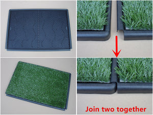 Indoor Dog Puppy Toilet Grass Potty Training Mat - Loo Pad - 85 x 63 cm