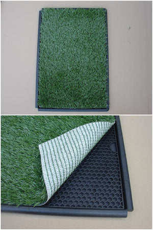 Indoor Dog Puppy Toilet Grass Potty Training Mat - Loo Pad - 85 x 63 cm