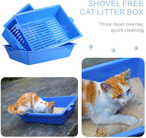 Lift and Sift Self Cleaning Kitty Litter Trays