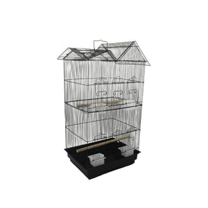 4 x Medium Size Bird Cage Parrot Budgie Aviary - Black | Avian Paradise