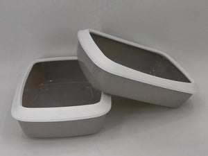 2 X Small Portable Cat Kitten Litter Boxes | Toilet Tray