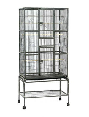 Bird Cage Small Bird Parrot Budgie Aviary | 174 cm Height | With Stand
