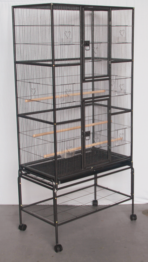 Bird Cage Small Bird Parrot Budgie Aviary | 174 cm Height | With Stand