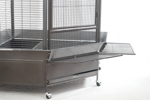161cm XL Corner Bird Cage Pet Parrot Aviary with Castor Wheel