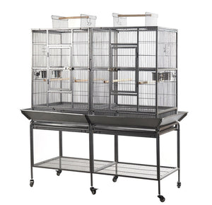 XL 184cm Bird Cage Pet Parrot Aviary with Castor Wheel
