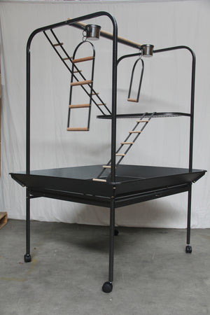 XXL Bird Cage Parrot Playpen Gym Toy Stand | With Swing Ladders On Wheels