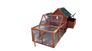 XL Chicken Coop Rabbit Hutch | Ferret, Hen, Chook, Cat House with Run