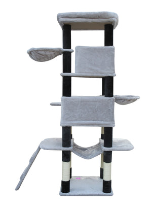 Cat Scratching Post Tree Scratcher Pole - 161cm Little Grey