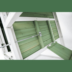 Spacious Green Chicken Coop Rabbit Hutch | 190x90x116 cm | Ideal for Cats and Kittens