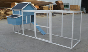 371cm Blue XXL Chicken Coop | Rabbit, Guinea Pig Hutch, Ferret, Cat, Kitten House