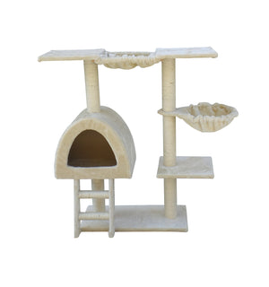 100cm Beige Cat Scratching Post Tree House