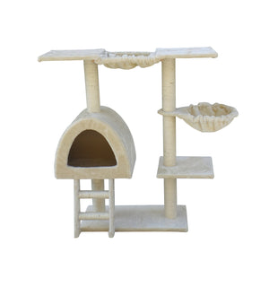 100cm Beige Cat Scratching Post Tree House