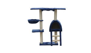 Blue Cat Scratching Post Tree | 100cm Scratcher House