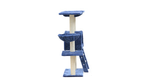 Blue Cat Scratching Post Tree | 100cm Scratcher House