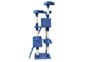 Blue Cat Scratching Post Tree Tower | 170cm