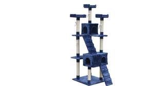 180cm Blue Cat Kitten Scratching Post Tree with Ladder