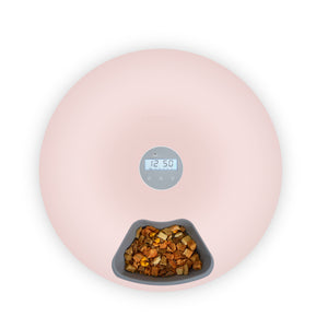 Automatic Pet Feeder w/ Programmable Timer | Pink (6 Meals)