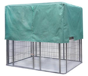 XXXXL Walk-in Bird Cat Dog Cage | Parrot Aviary with Castor Wheel | 219x158x203cm, Green Cover