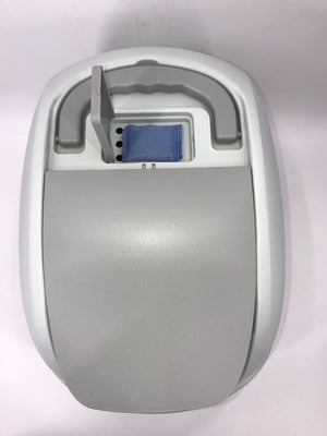 XL Portable Hooded Cat Litter Box Tray - Charcoal Filter and Scoop | House - White
