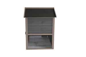Grey Chicken Coop Rabbit Hutch | Ferret and Hen House