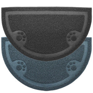 Waterproof and Leakproof Rubber Pet Food Bowl Placemat - Non-Slip Floor - 2 Pack