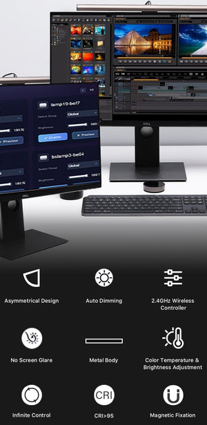 Wireless LED Lamp Monitor | 2 Bars | MIX-E1129