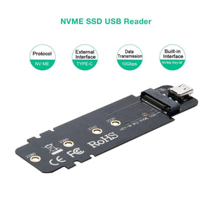 M.2 to USB SSD Reader (Enclosure only) | Supports M-Key (PCI-E NVMe-based)