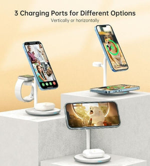 Wireless Charging Station Dock | 3-in-1