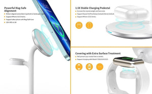 Wireless Charging Station Dock | 3-in-1