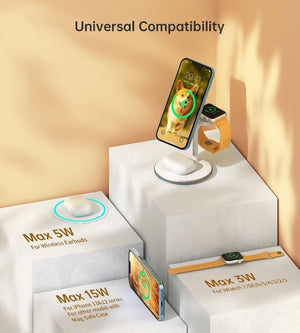 Wireless Charging Station Dock | 3-in-1