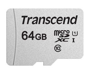 TRANSCEND TS64GUSD300S 64GB UHS-I U1 microSD w/o Adapter (microSDHC I, C10, U1)
