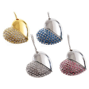 Heart Shape USB Pen Drive 16GB (Pink)