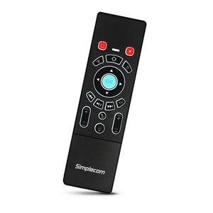 Remote Air Mouse Keyboard | Simplecom RT250 | Rechargeable | 2.4GHz | Wireless | Touch Pad | Backlight
