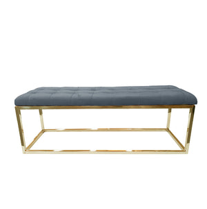 Holly Gold/Grey Ottoman