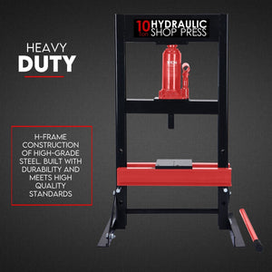 10 Ton Hydraulic Standard Shop Press