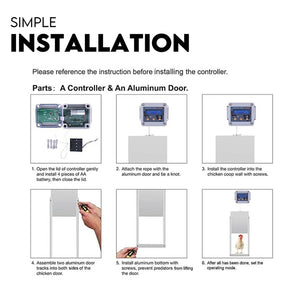 Chicken Coop Door | Digital LCD Timer & Sensor