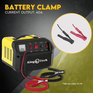 2in1 Car Battery Charger Jump Starter - 12V 24V 40A - ATV Boat Tractor