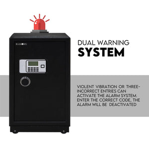 Digital Safe Safety Box | Security Code Lock Box | Fire Proof | Heavy Duty 80L