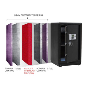 Digital Safe Safety Box | Security Code Lock Box | Fire Proof | Heavy Duty 80L