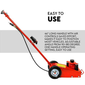 Low Profile Air Hydraulic Trolley Jack for Trucks and Garage Service (22 Ton Capacity)