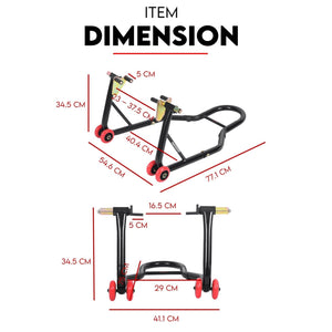 Motorcycle Stand | Rear and Front