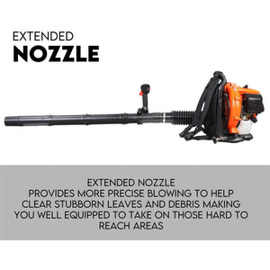 Petrol Backpack Leaf Blower - 2-Stroke, 42.7cc, 540km/H, Commercial Grade
