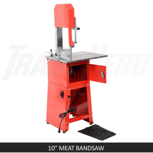 10" Meat Cutting Band Saw | Meat Mincer Bandsaw Sausage Filler Slicer Grinder