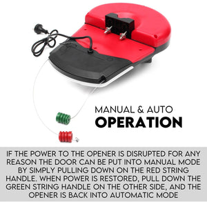 Automatic Roller Garage Door Opener | Powerful 1200N Motor, 22m²